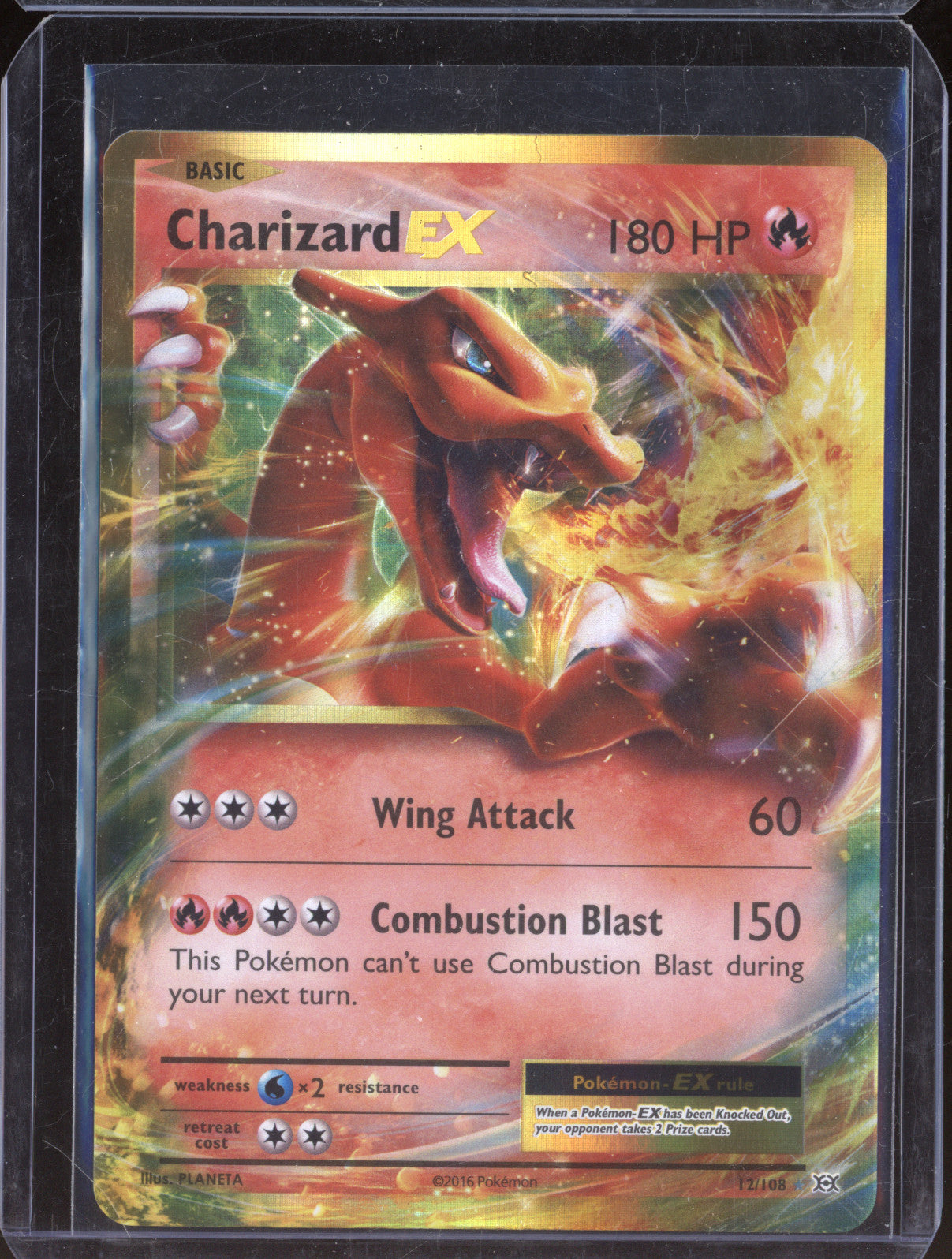 2016 Pokemon XY Evolutions 12/108 Charizard EX Holo