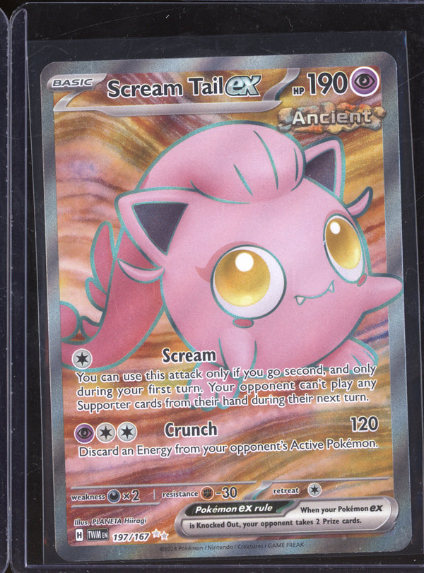 Scream Tail ex 2024 Pokemon Twilight Masquerade 197/167 Ultra Rare