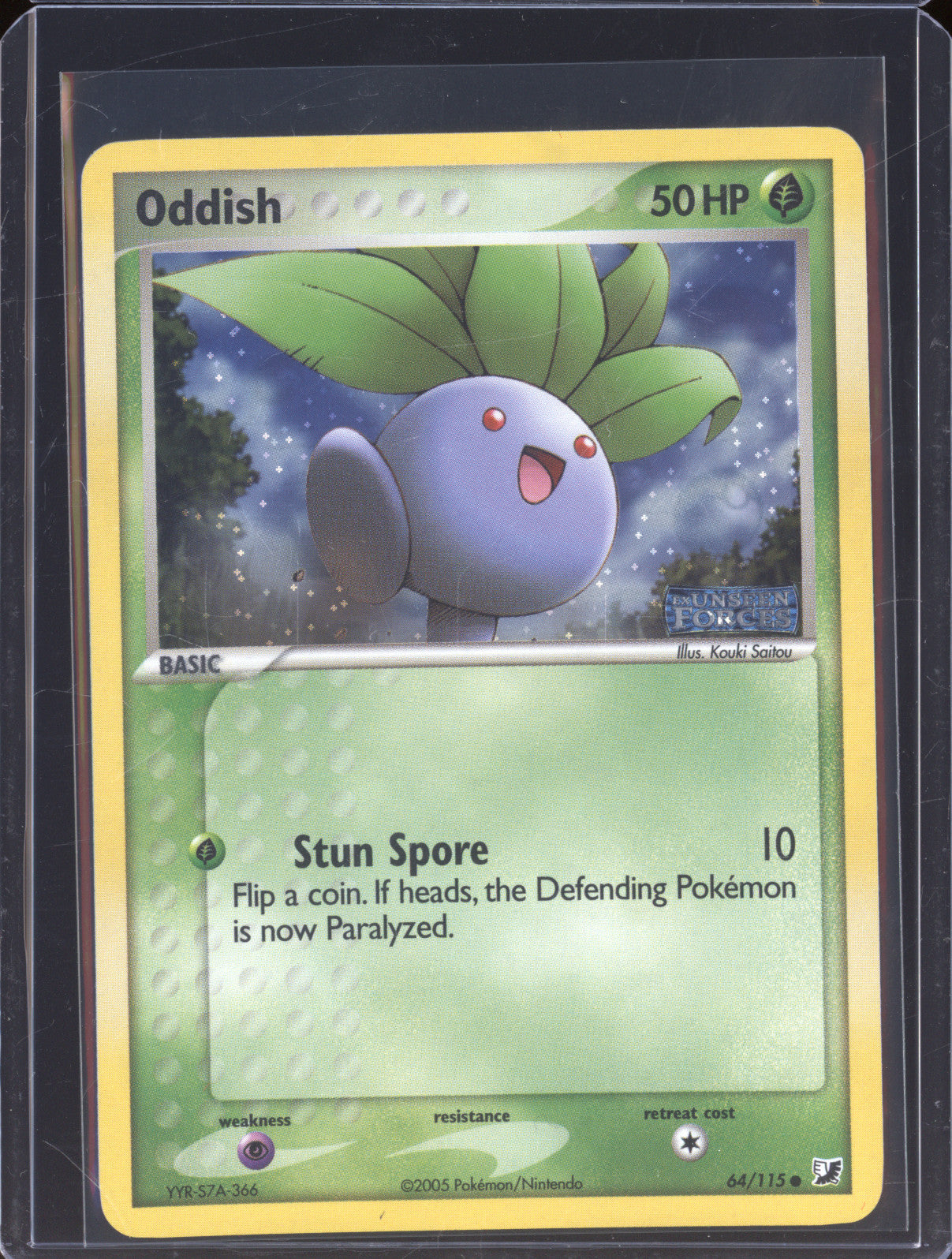 Oddish 2005 Pokemon EX Unseen Forces 64/115 Reverse Holo