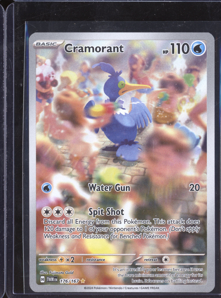 Cramorant 2024 Pokemon Twilight Masquerade 176/167 Illustration Rare ...