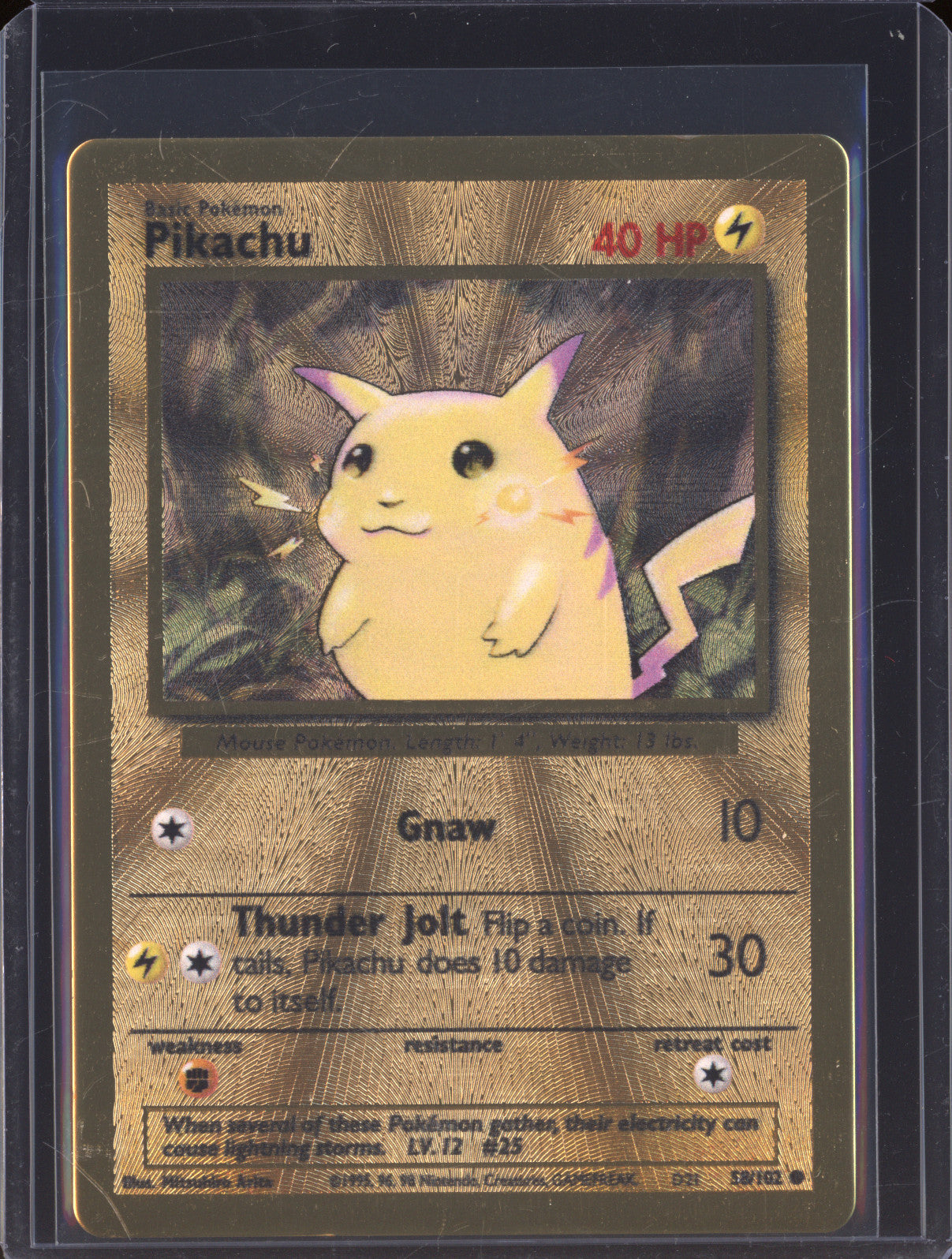 Pikachu  Pokemon Celebrations Classic Collection 58/102 Celebrations Metal Promo