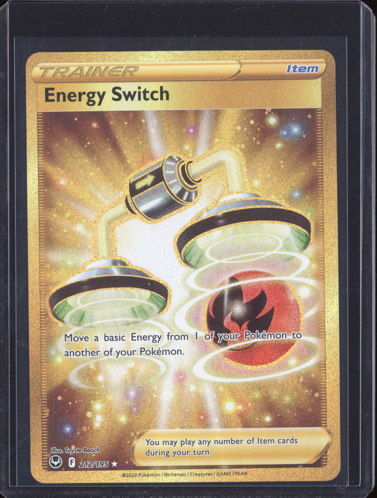 Energy Switch 2022 Pokemon Silver Tempest 212/195 Secret Rare