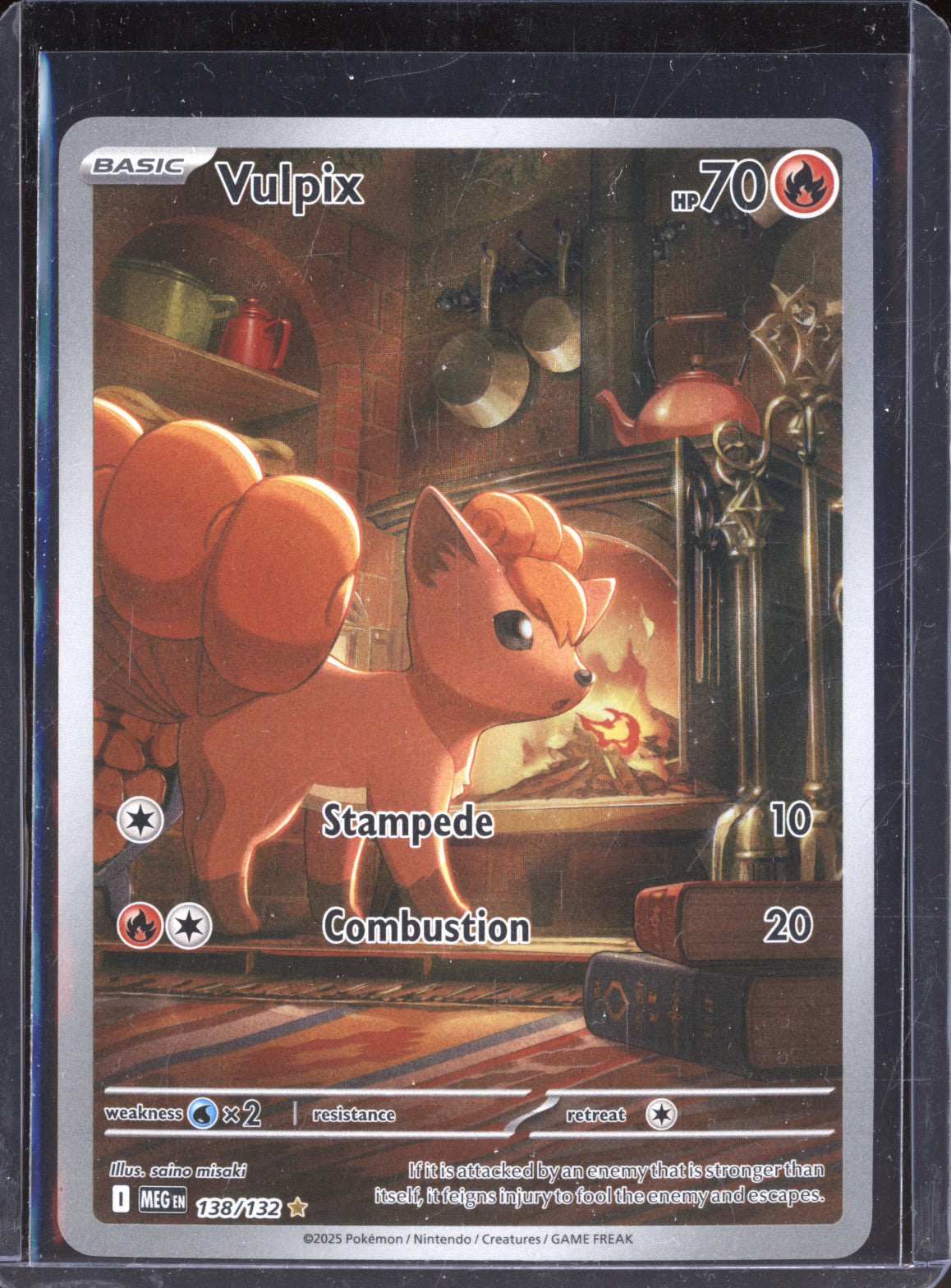 Vulpix 2025 Pokemon Mega Evolutions MEG 138/132 Illustration Rare