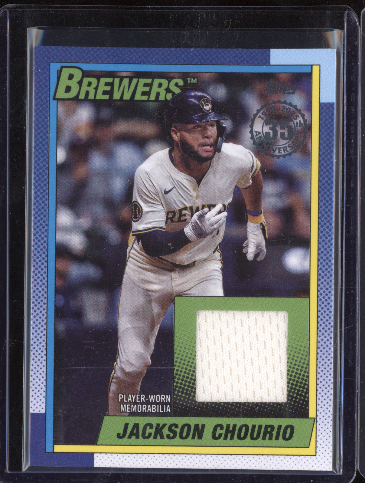 2025 Topps Series 2 90R2-JC Jackson Chourio Patch 35th Anniversary