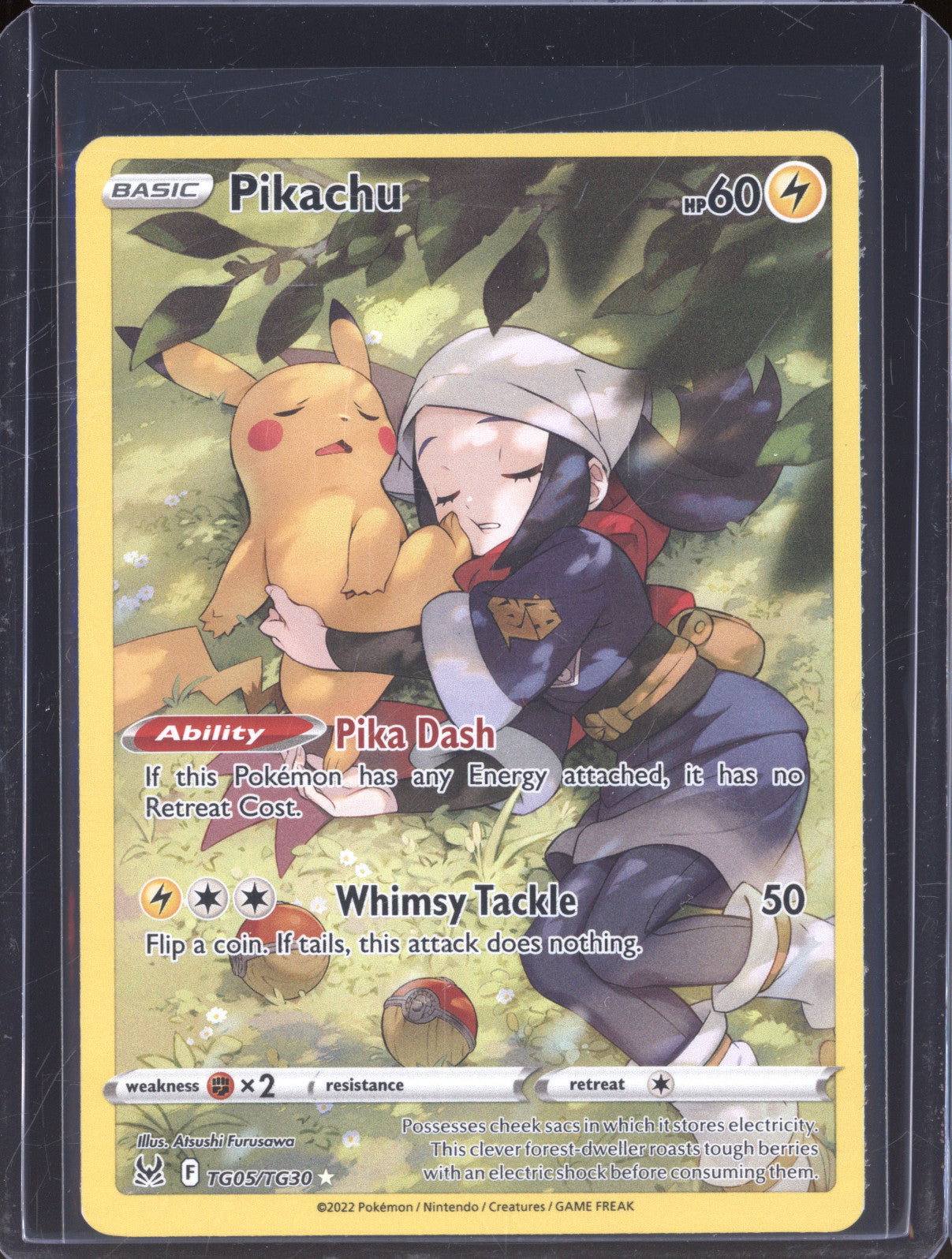 2022 Pokemon Lost Origin TG05 Pikachu Trainer Gallery Full Art