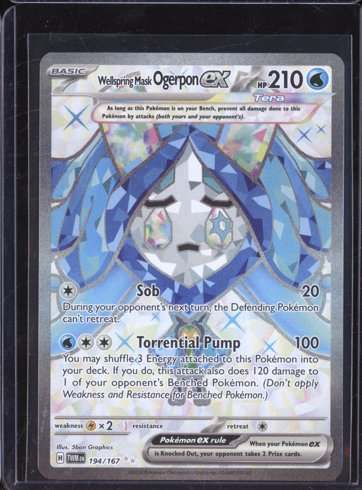 Wellspring Mask Ogerpon ex 2024 Pokemon Twilight Masquerade 194/167 Ultra Rare