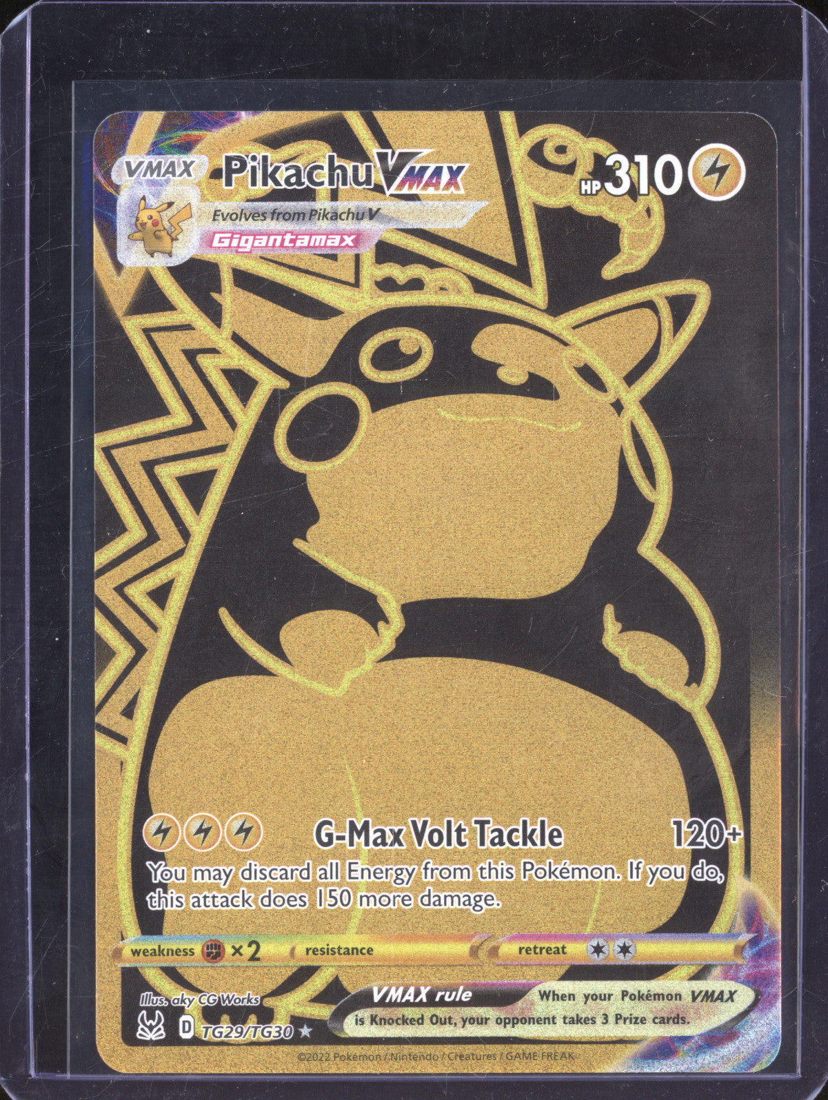 Pikachu VMax 2022 Pokemon Lost Origin TG29/TG30 Full Art