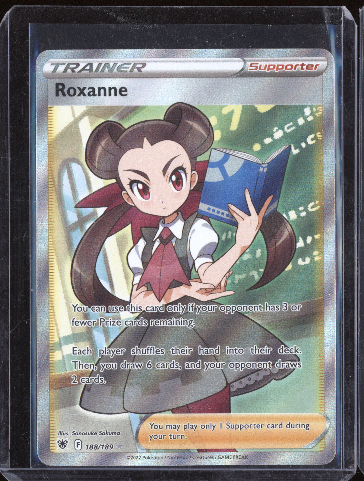 2022 Pokemon Astral Radiance 188/189 Roxanne Holo Full Art