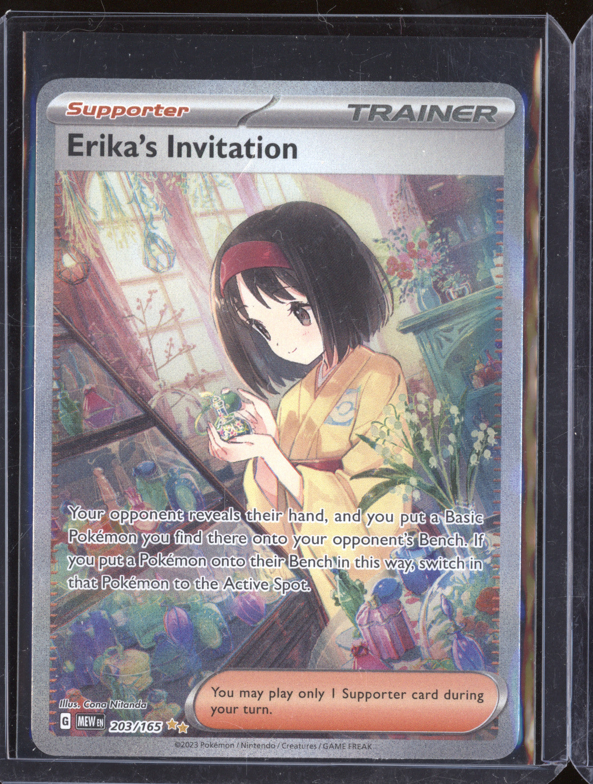 Erika's Invitation 2023 Pokemon 151 MEW 203/165 Special Illustration Rare