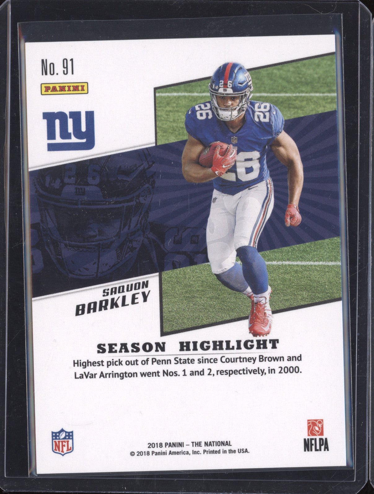 2018 Panini National Convention 379 Saquon Barkley Sparkle 379/399