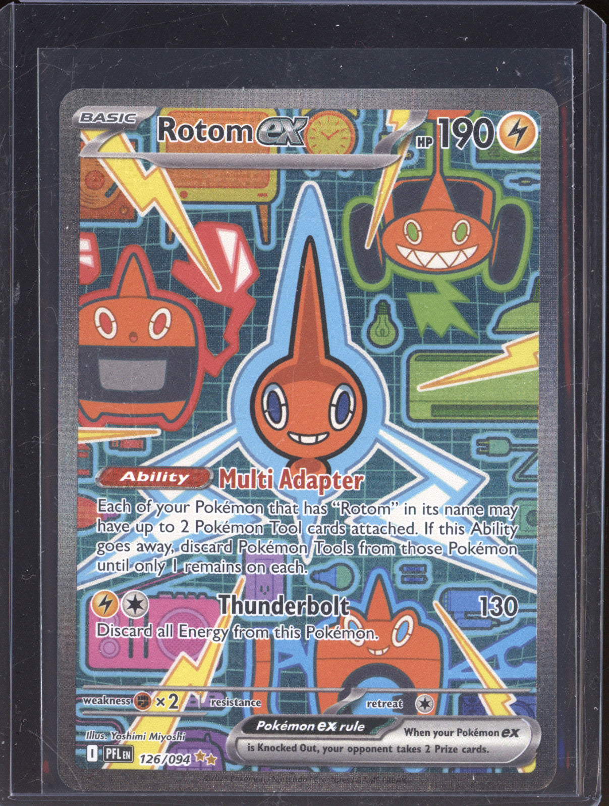 2025 Pokemon TCG Phantasmal Flames 126/094 Rotom ex SIR