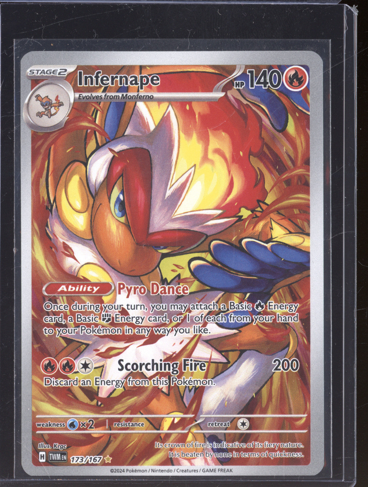 Infernape 2024 Panini Twilight Masquade TWM 173/167 Illustration Rare