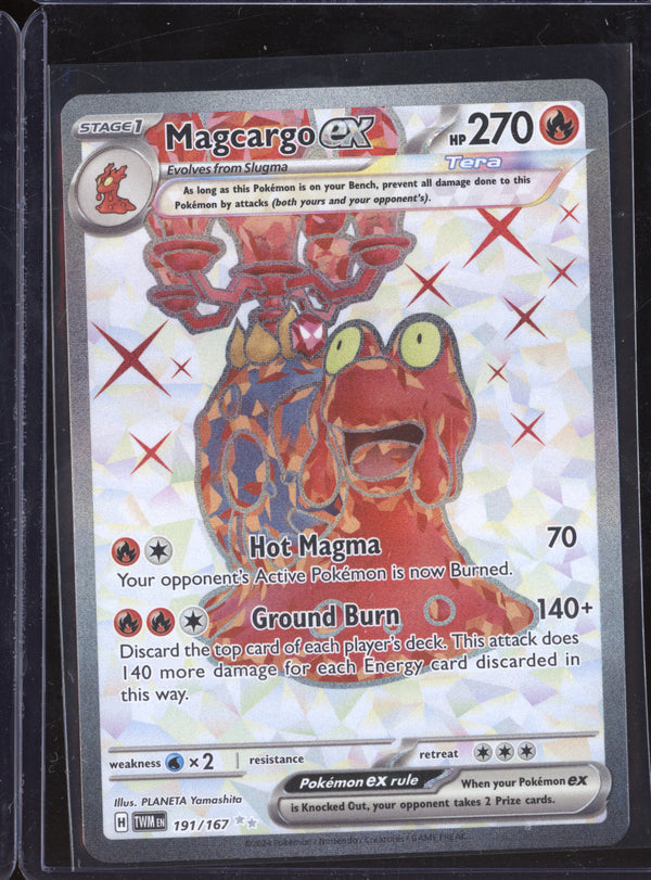 Magcargo ex 2024 Pokemon Twilight Masquerade 191/167 Ultra Rare