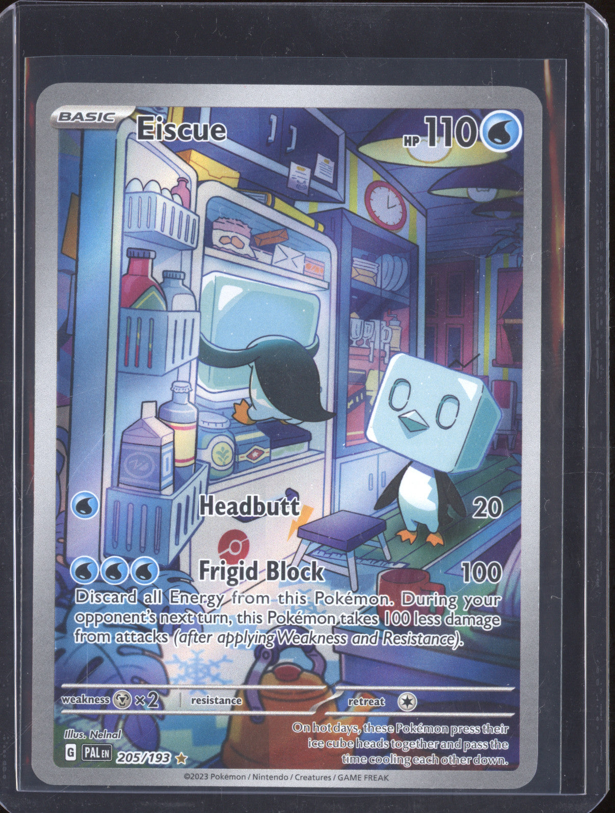 Eiscue 2023 Pokemon Paldea Evolved PAL 205/193 Illustration Rare