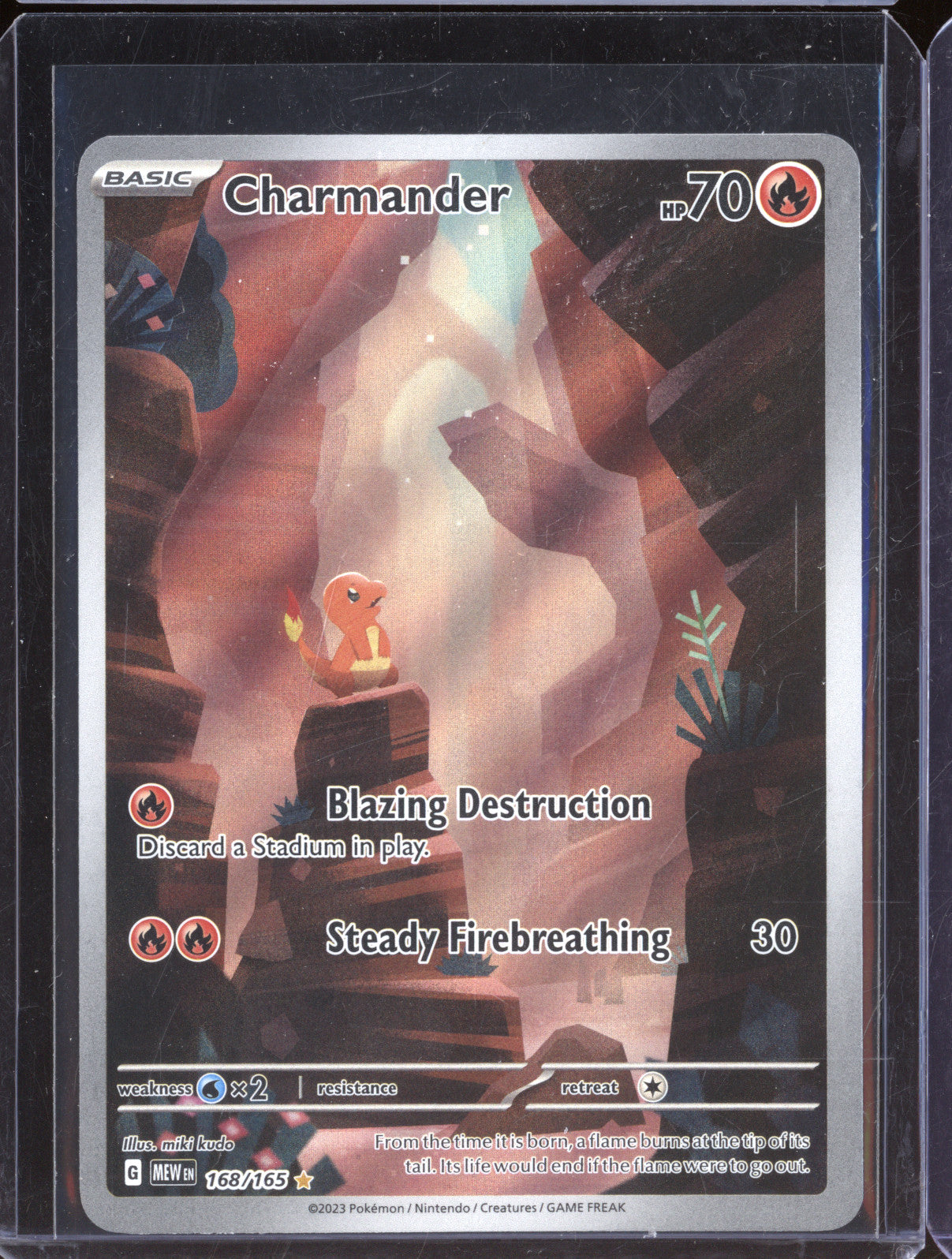 2023 Pokemon Scarlet & Violet  MEW EN 151 168/165 Charmander Illustration Rare