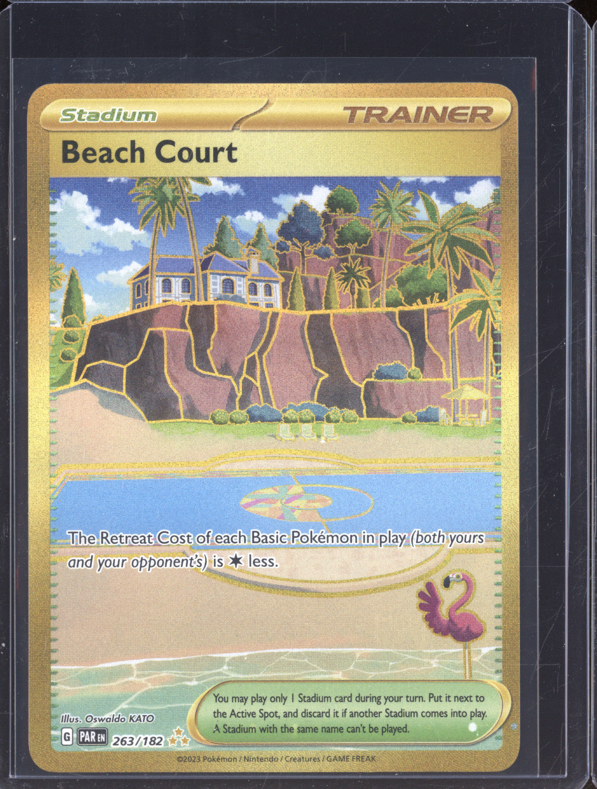 Beach Court  Pokemon Paradox Rift 263/182 Hyper Rare