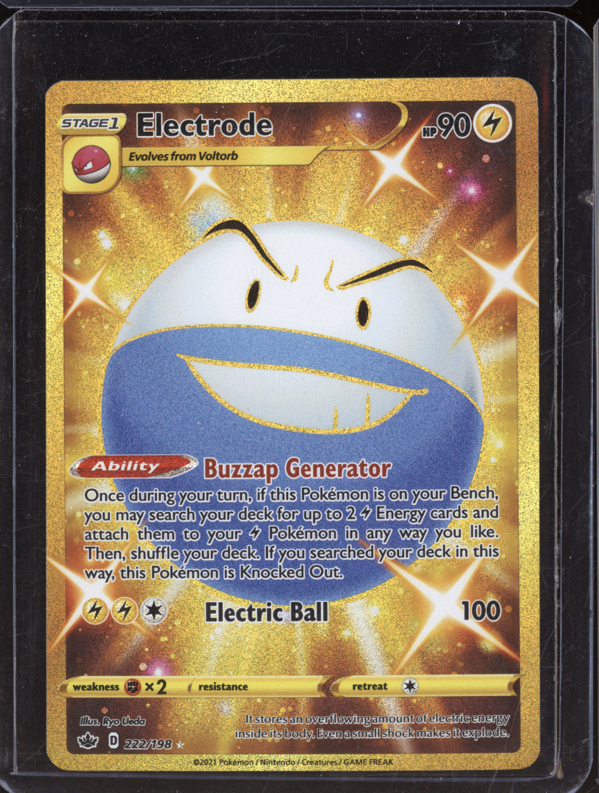 Electrode 2021 Pokemon Chilling Reign 222/198 Secret Rare
