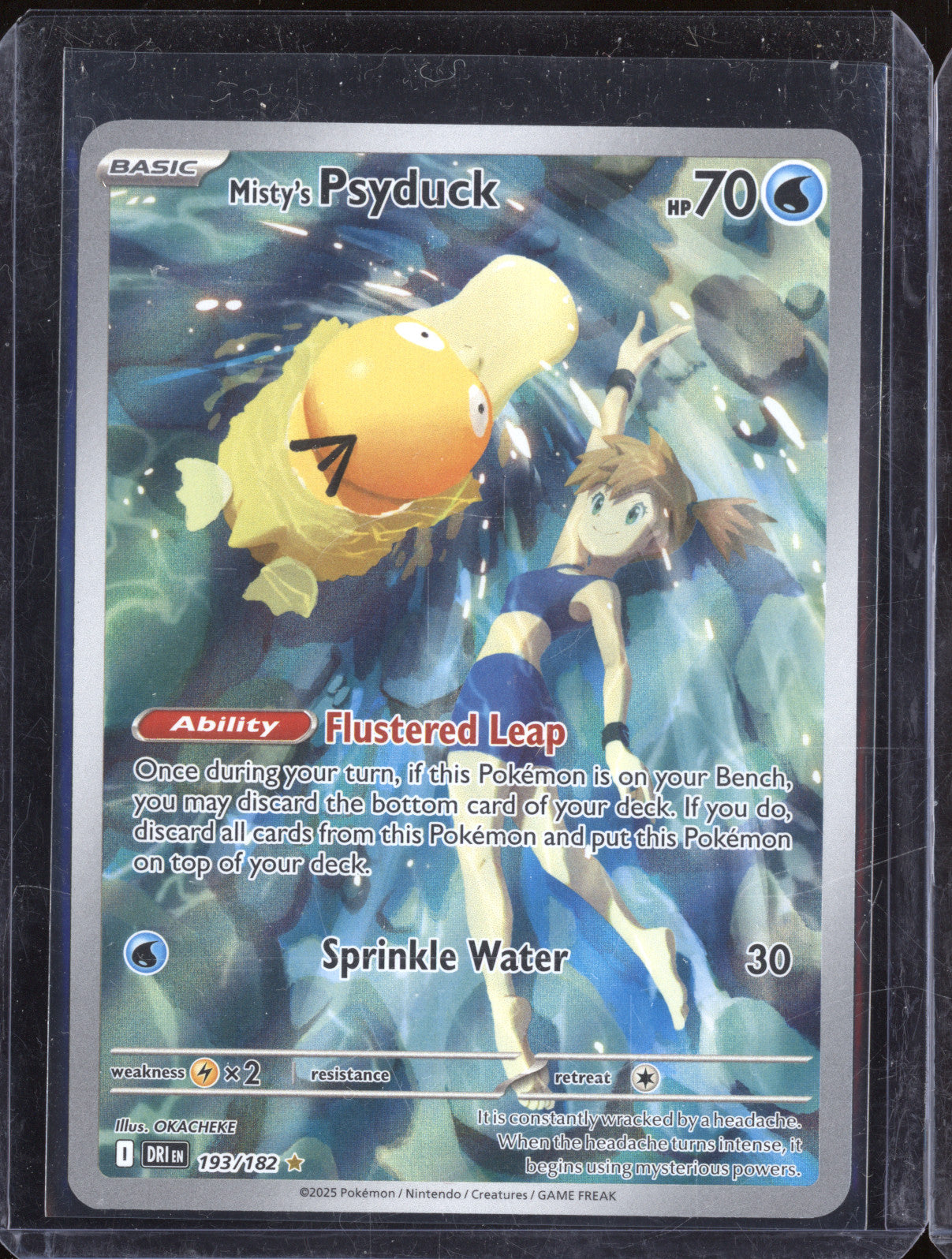 Misty's Psyduck 2025 Pokemon Destined Rivals DRI 193/182 Illustration Rare
