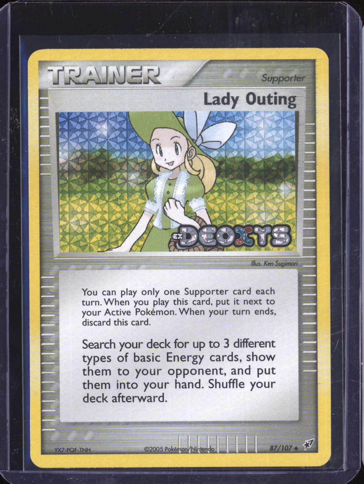 Lady Outing 2005 Pokemon EX Deoxys 87/107 Reverse Holo