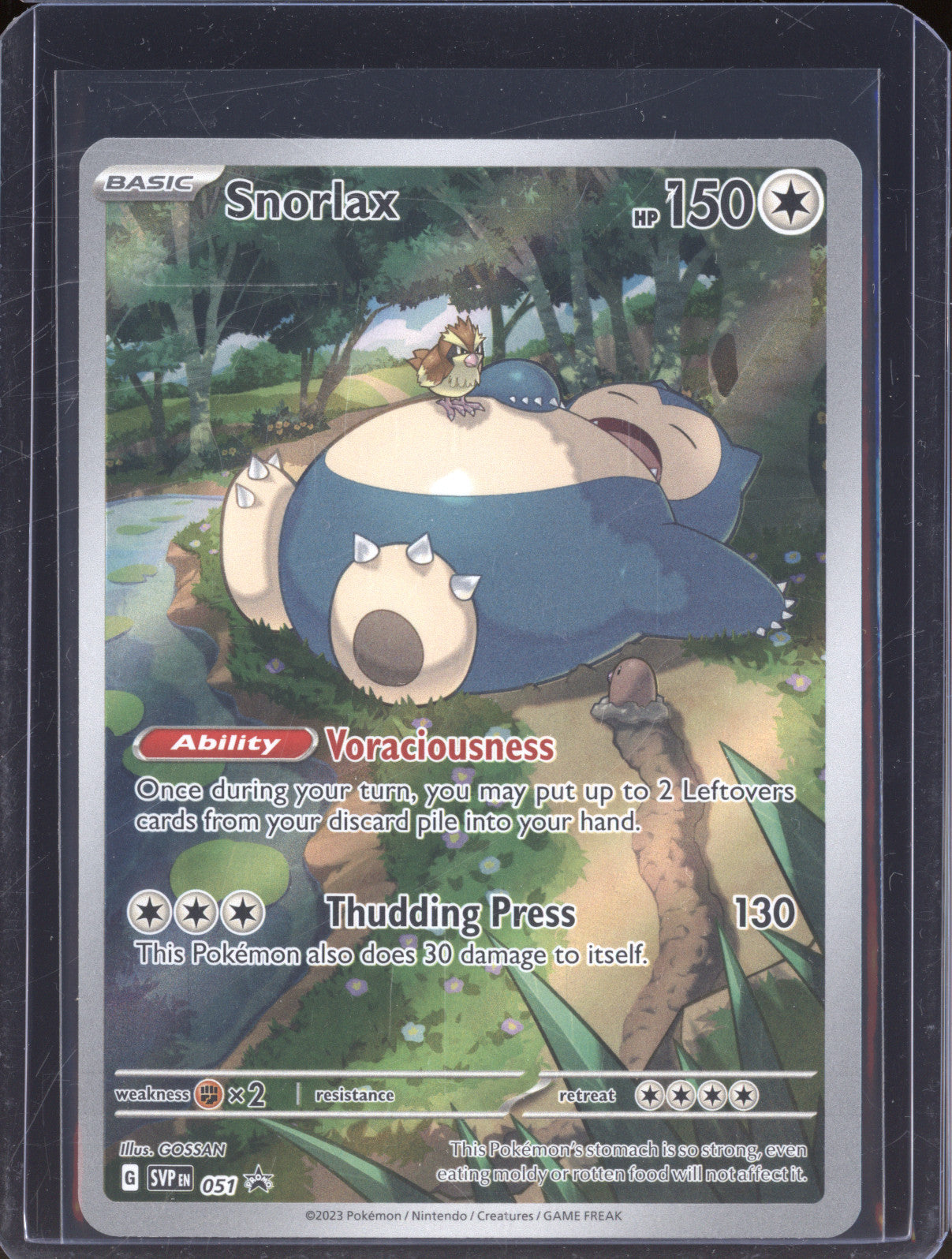 2023 Pokemon Scarlet & Violet SVP 051 Snorlax Black Star Promo
