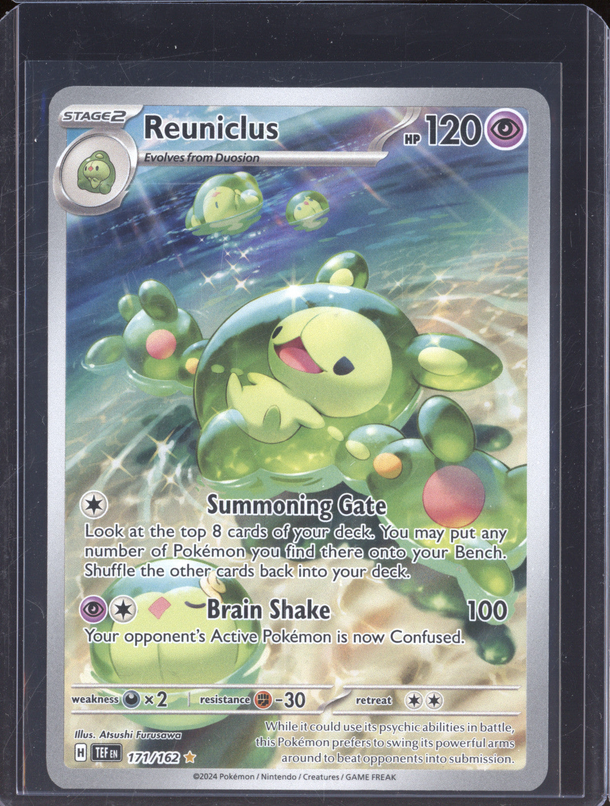 Reuniclus 2024 Pokemon Temporal Forces 171/162 Illustration Rare