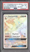 Charizard GX 2017 Pokemon Burning Shadows 150/147 Secret Rare PSA 8