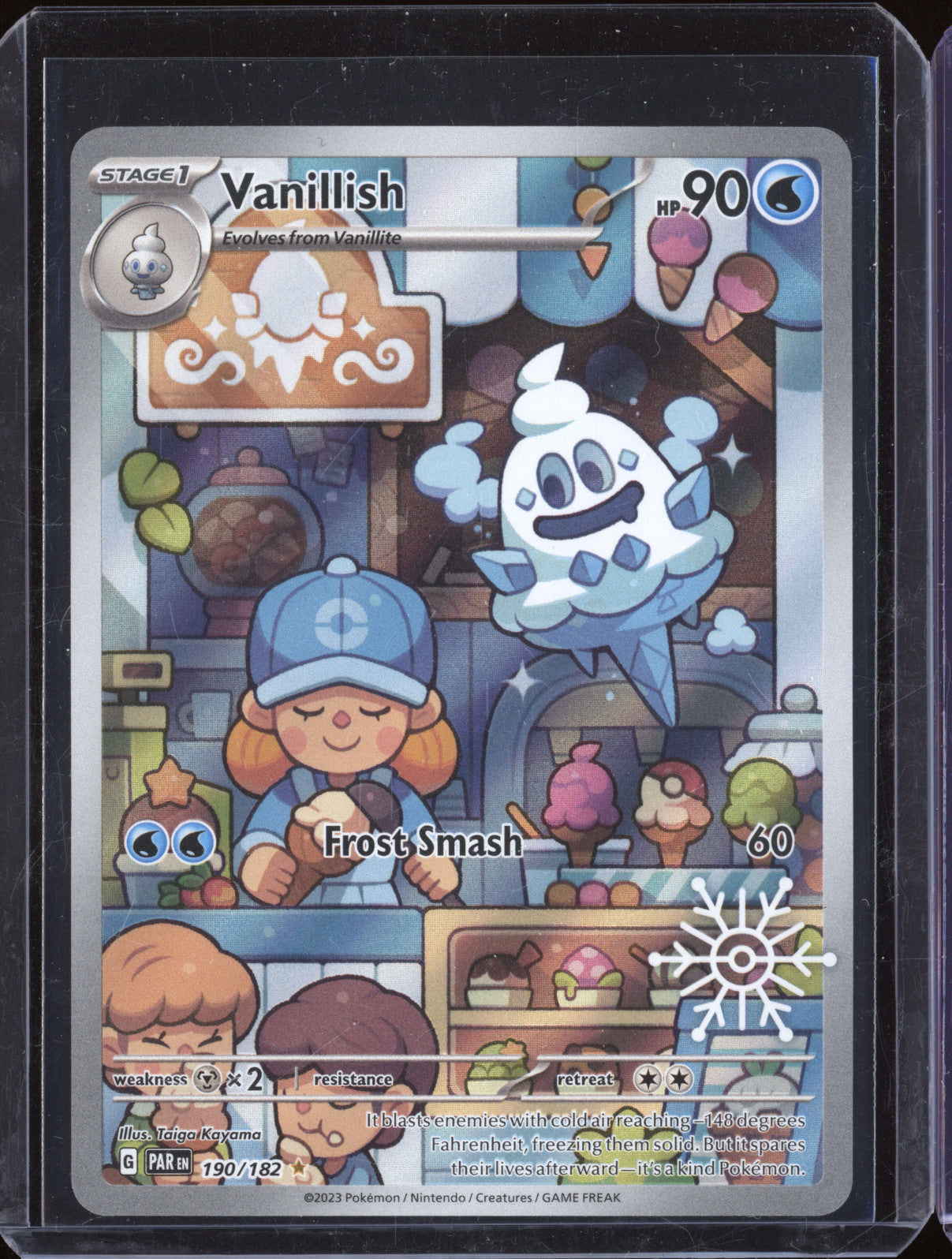 2025 Pokemon Paradox Rift PAR 190/182 Vanillish Illustration Rare