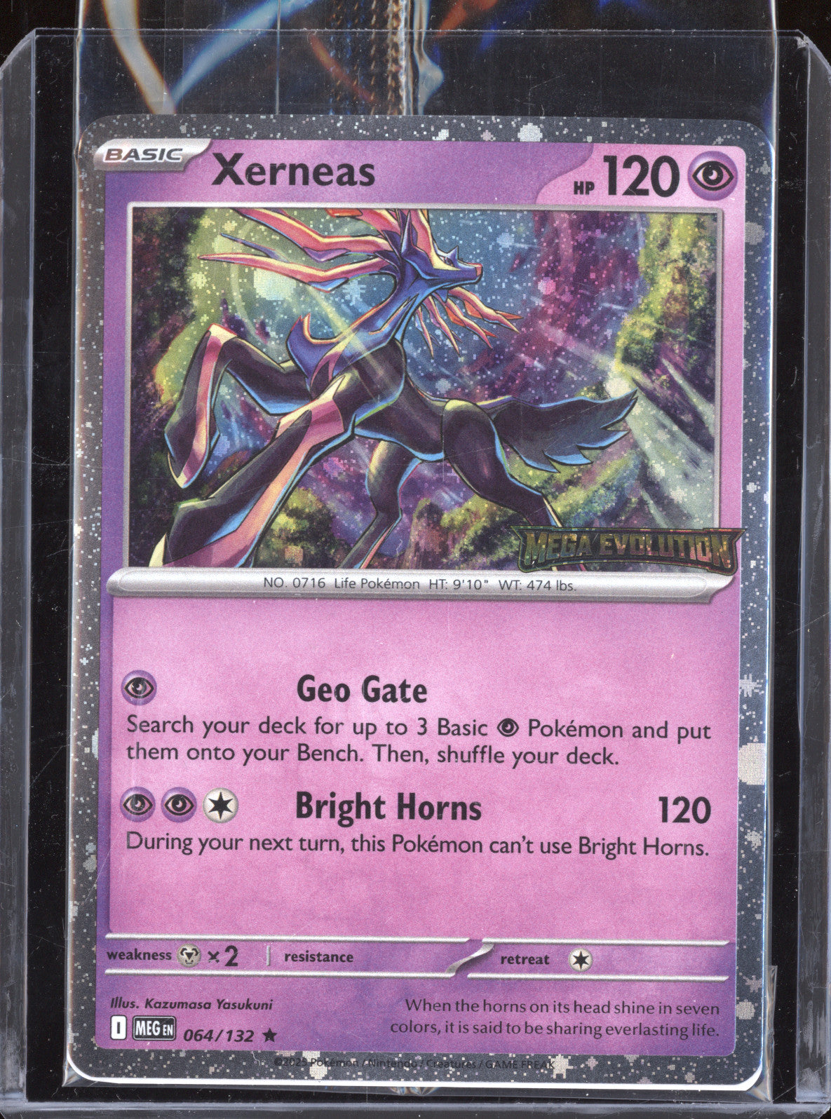Xerneas 2025 Pokemon Mega Evolution MEG 064/132 Holo Stamped Promo