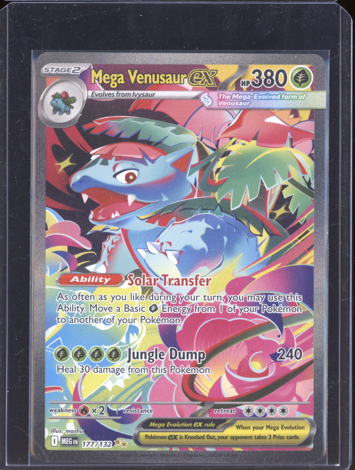 2025 Pokemon Mega Evolutions 177/132 Mega Venusaur ex Special Illustration Rare