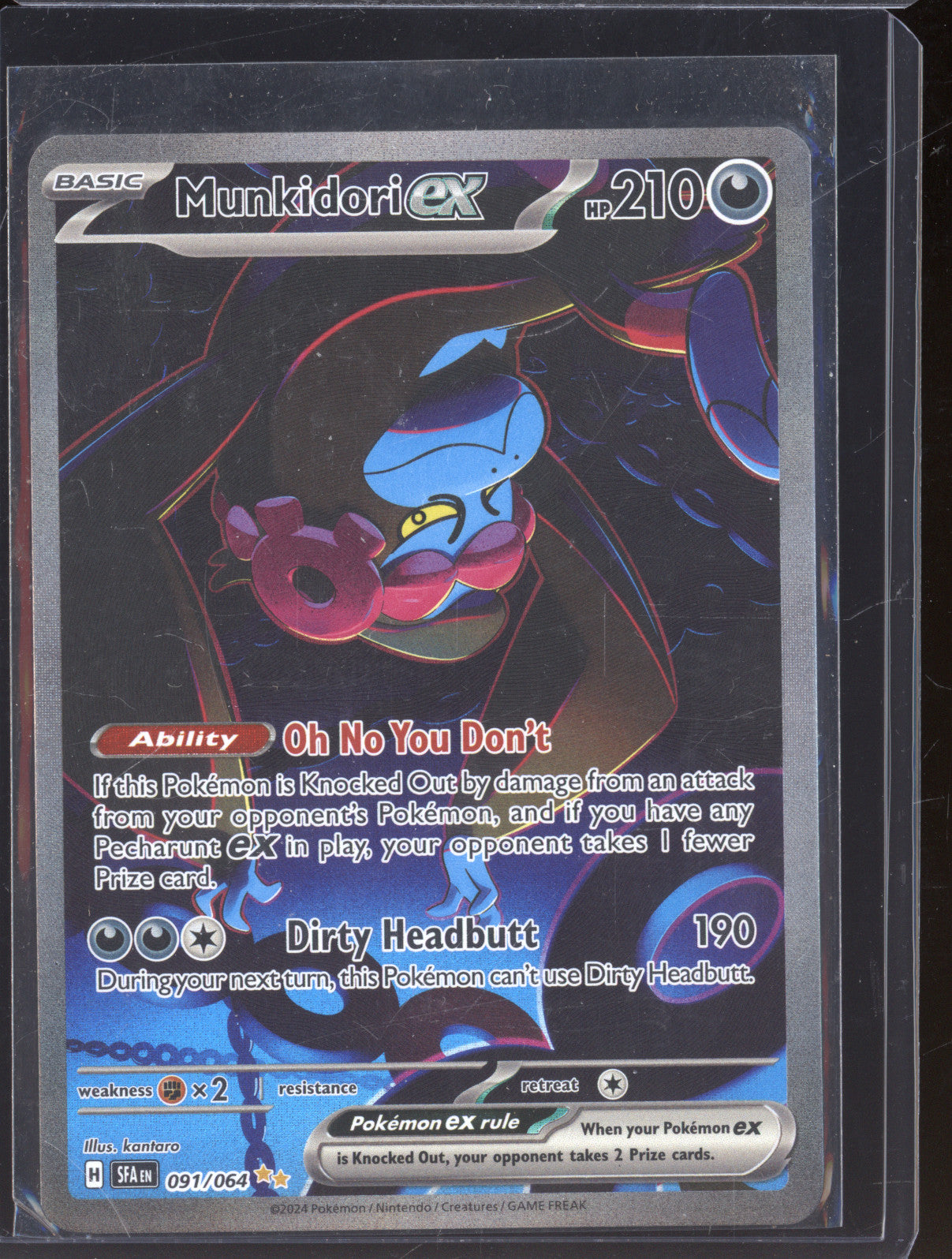 2024 Pokemon Munkidori ex 091/064 Shrouded Fable