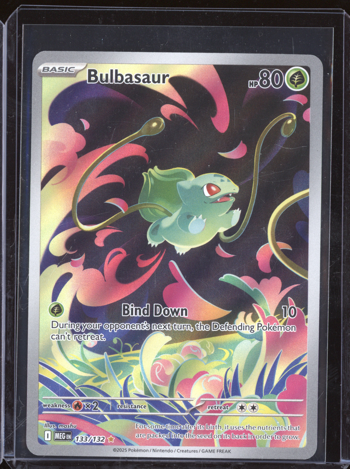 Bulbasaur 2025 Pokemon Mega Evolution MEG 133/132 Illustration Rare