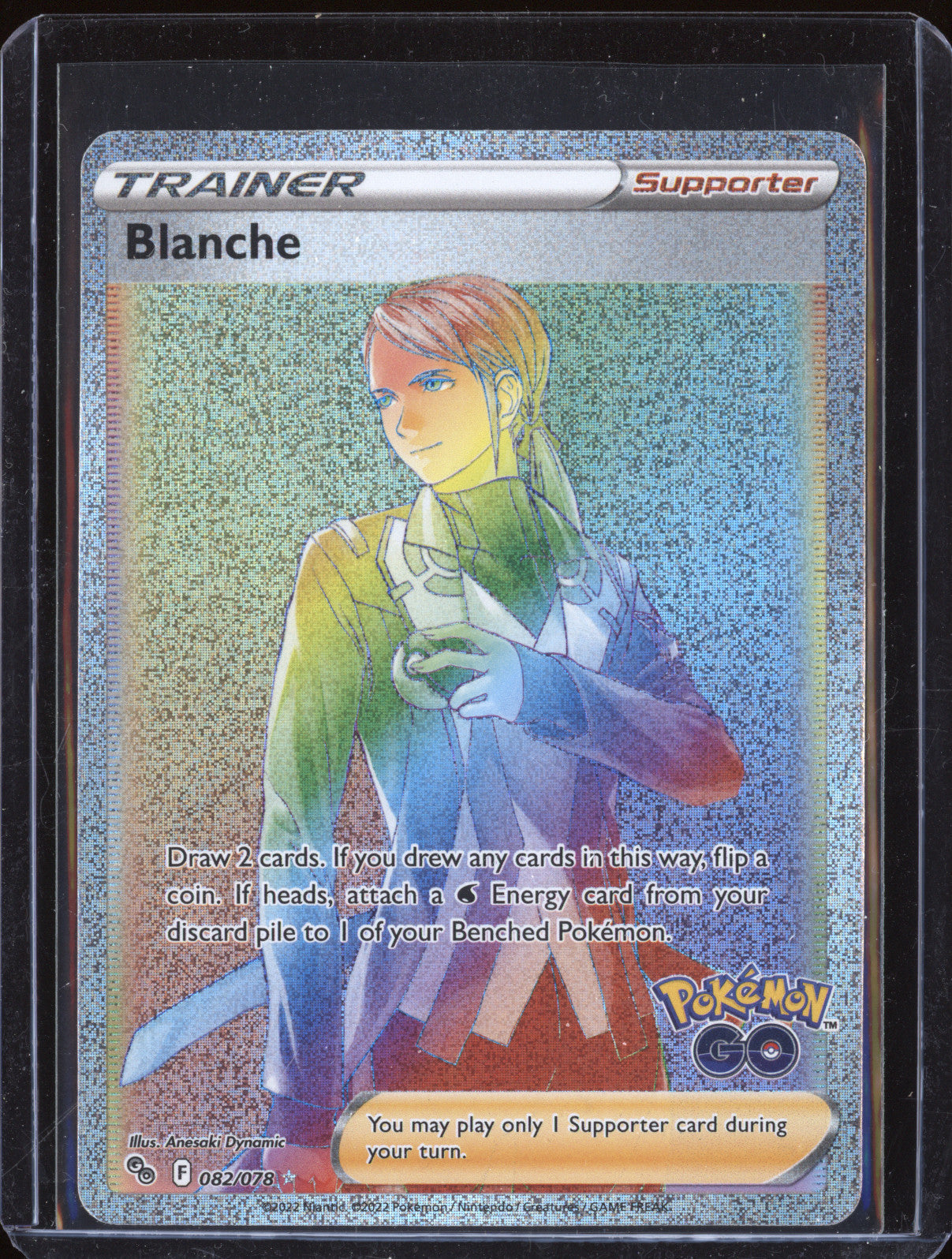 Blanche 2022 Pokemon GO 082/078 Rainbow Secret Rare
