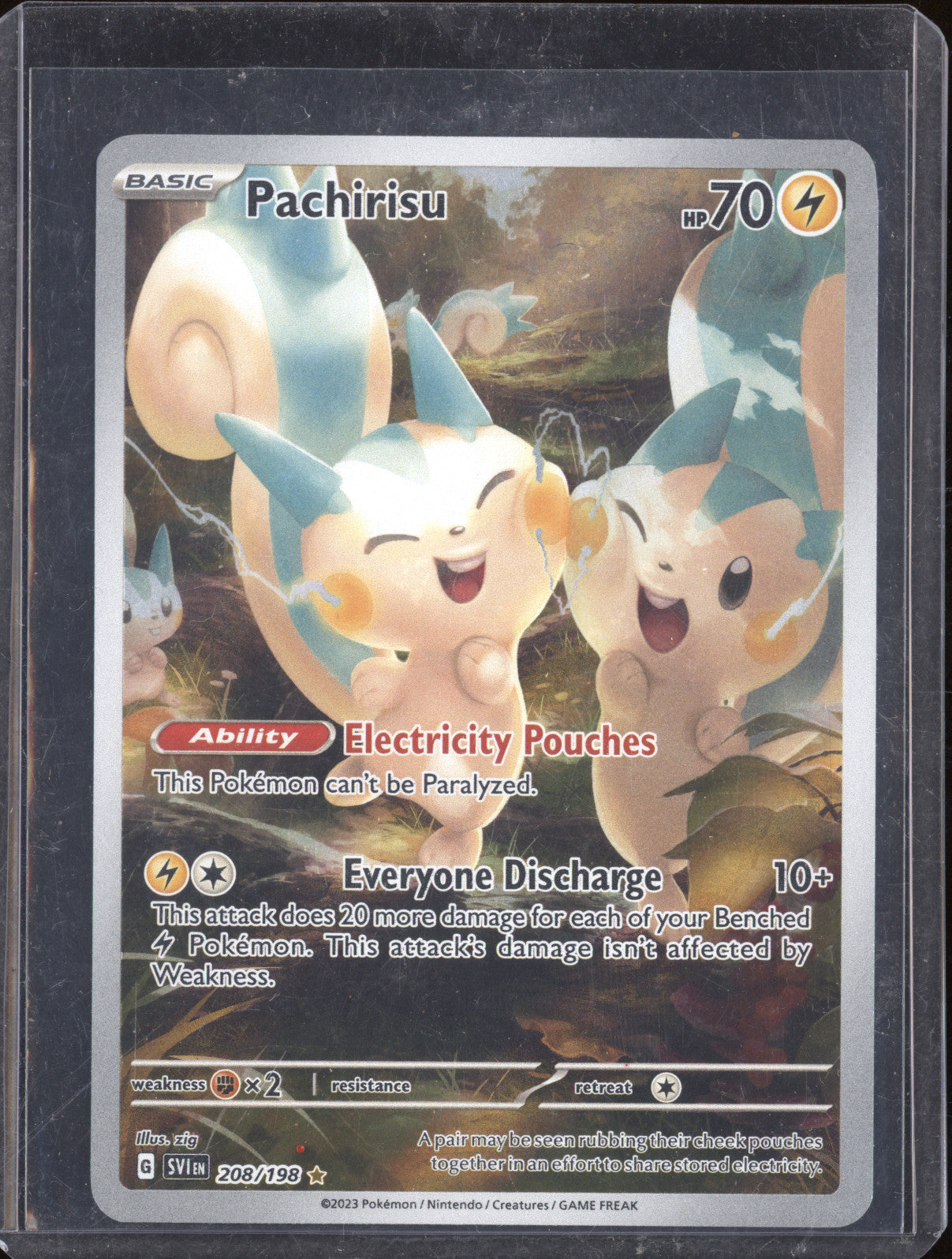 2023 Pokemon Scarlet & Violet 208/198 Pachirisu Illustration Rare
