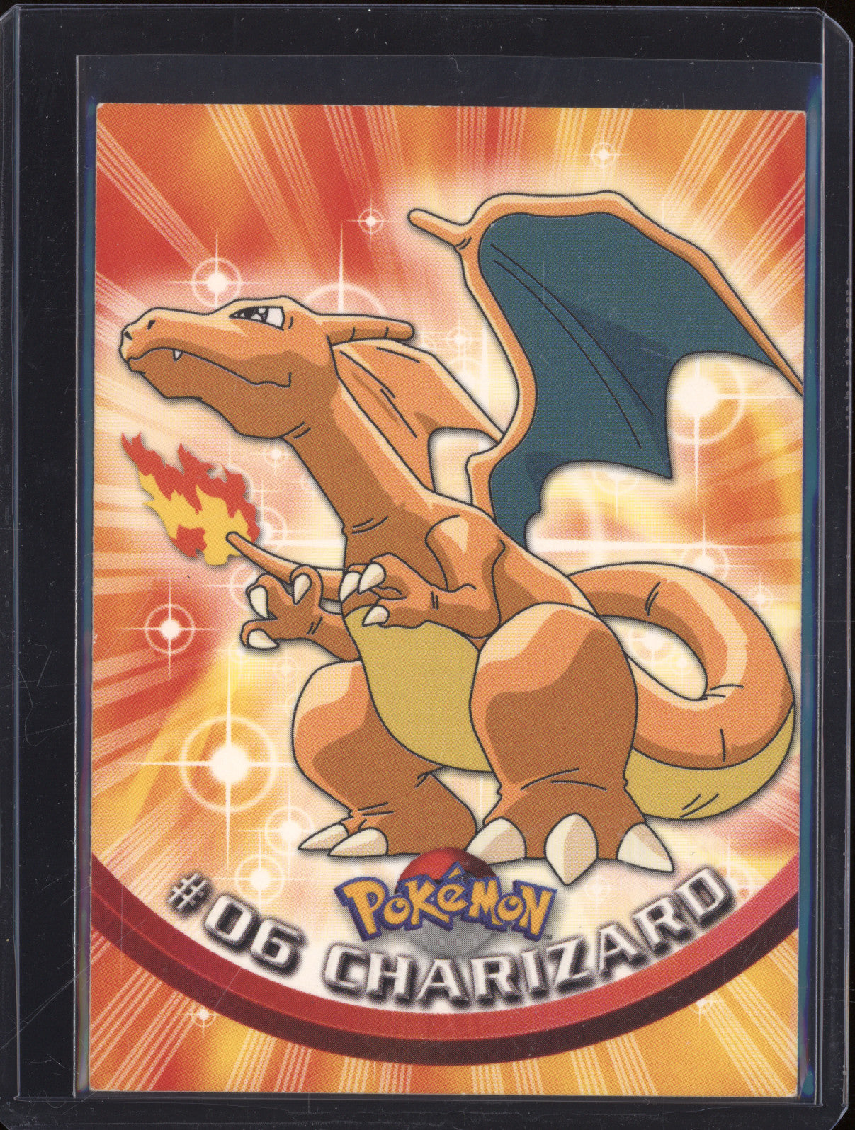 1999 Topps Series 1 06 Charizard Green Logo