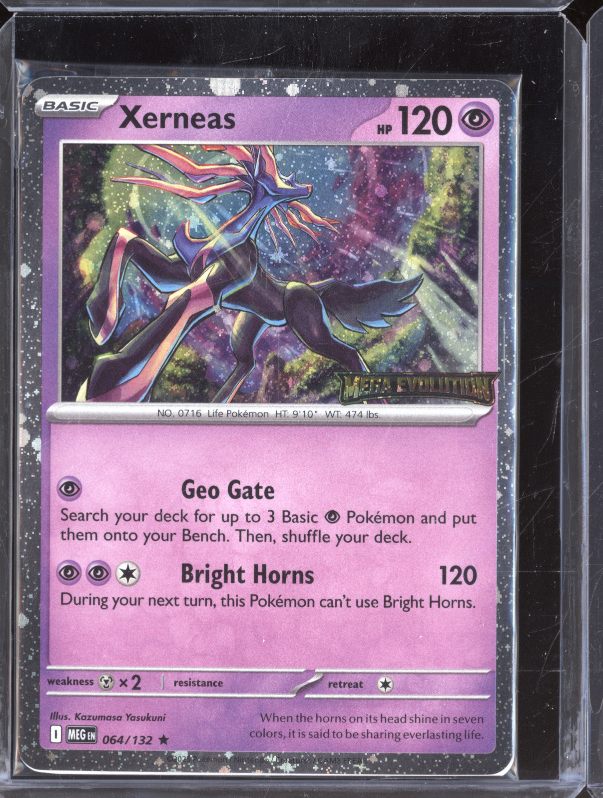 Xerneas 2025 Pokemon Mega Evolution MEG 064/132 Holo Stamped Promo