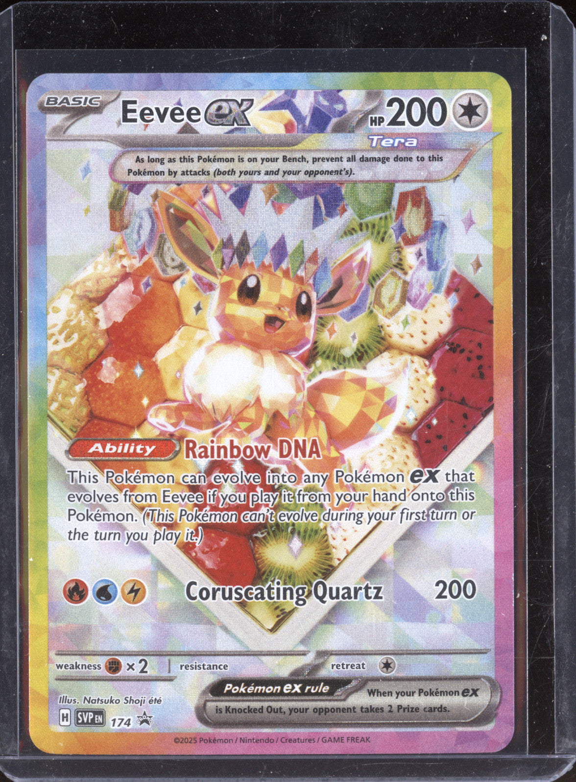 Eevee ex 2025 Pokemon Scarlet & Violet Promos SVP 174 Black Star Promo