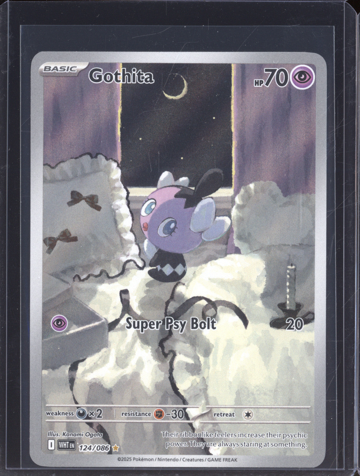 Gothita 2025 Pokemon White Flare WHT 124/086 Illustration Rare