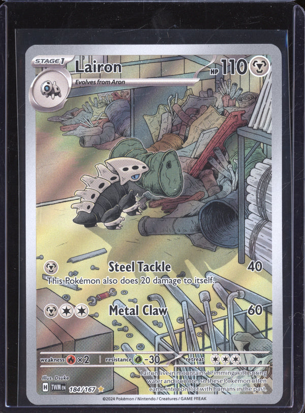 Lairon 2024 Pokemon Twilight Masquerade 184/167 Illustration Rare