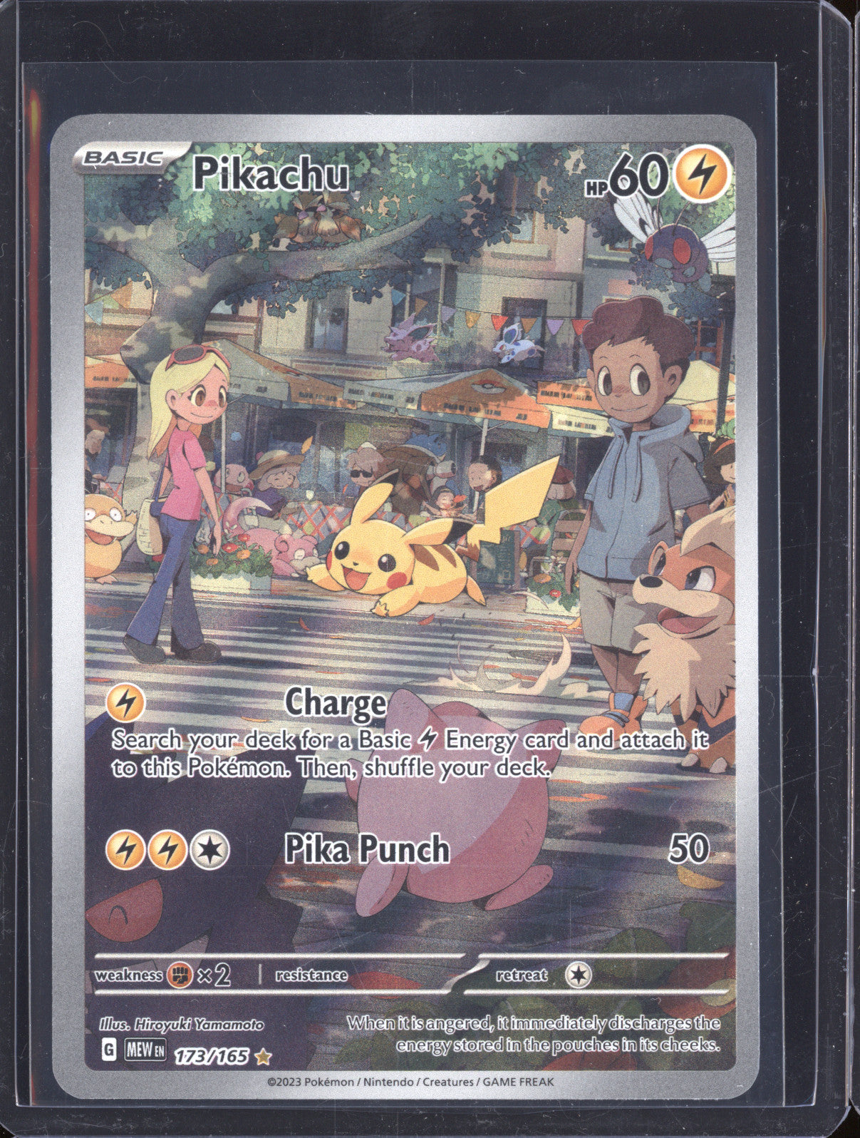 2023 Pokemon Scarlet & Violet  MEW EN 151 173/165 Pikachu Illustration Rare