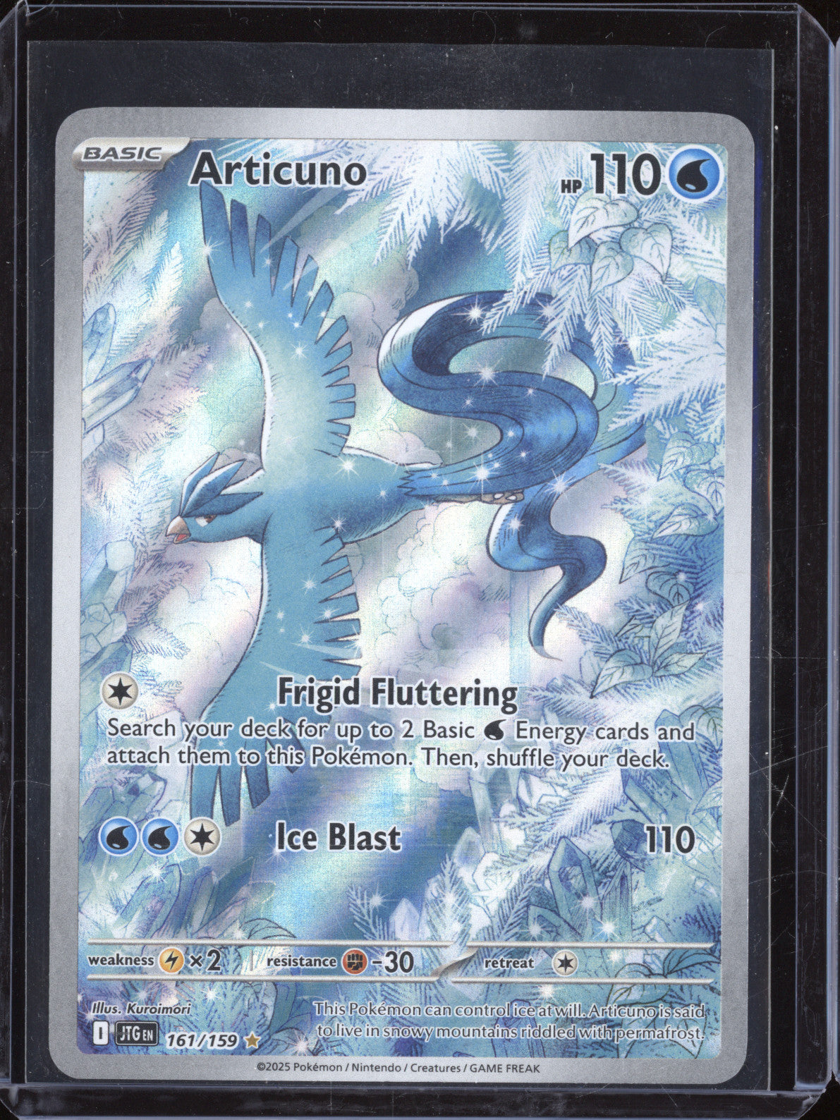 Articuno 2025 Pokemon Journey Together JTG 161/159 Illustration Rare
