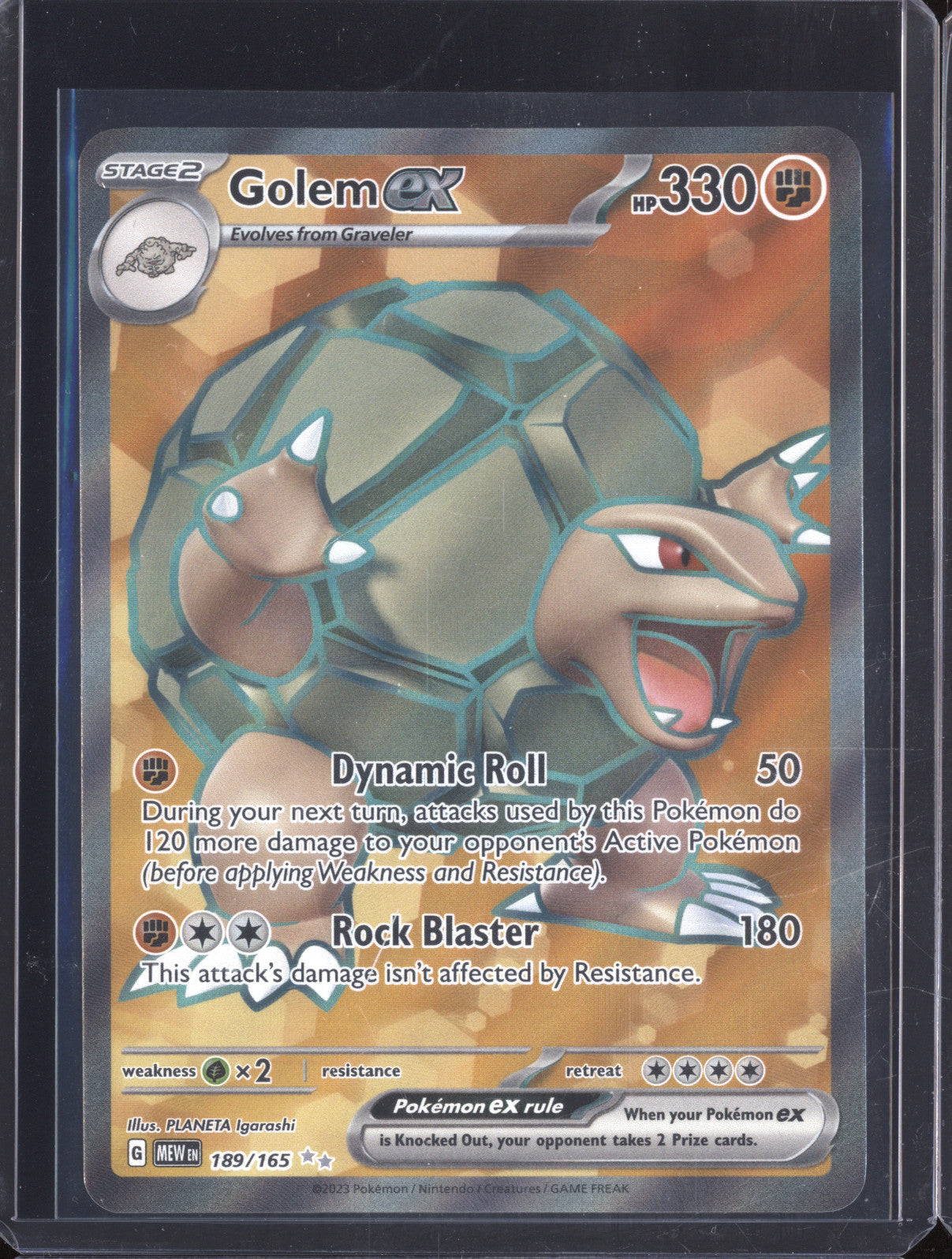 Golem Ex 2023 Pokemon 151 MEW 189/165 Ultra Rare