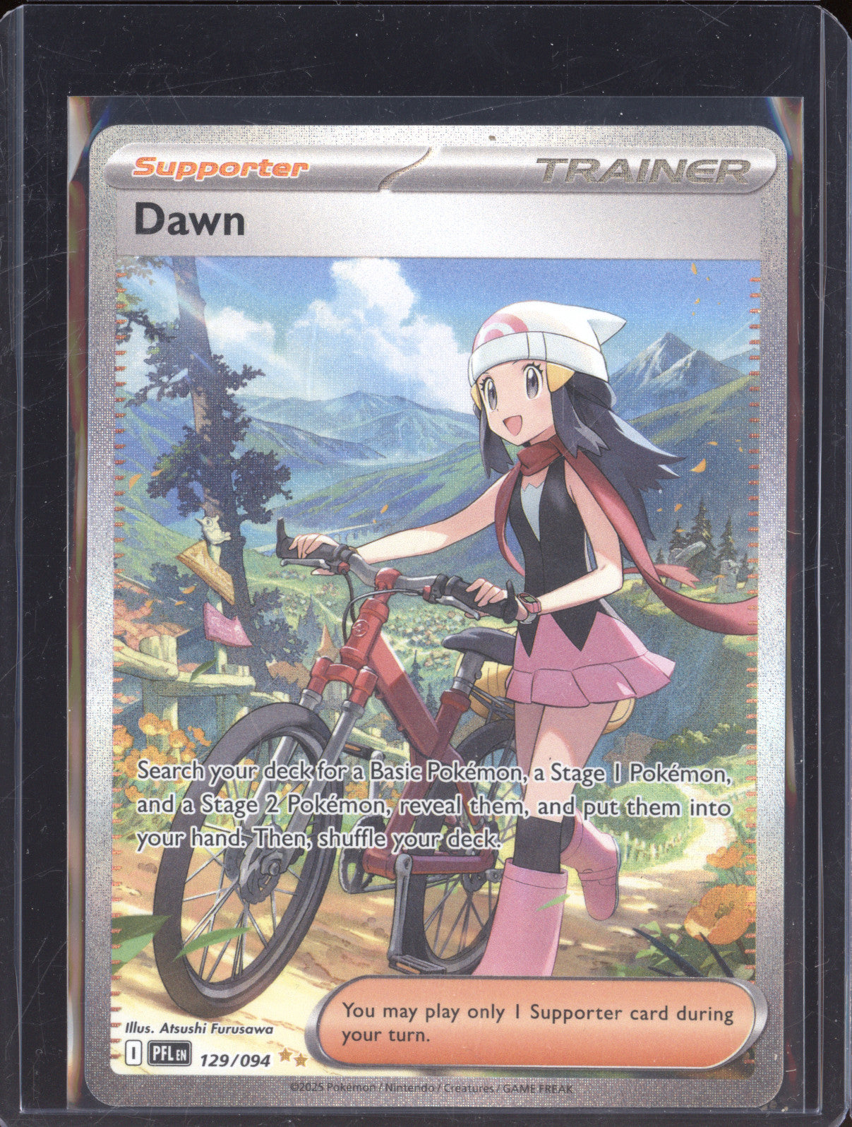 2025 Pokemon Phantasmal Flames 129/094 Dawn Special Illustration Rare