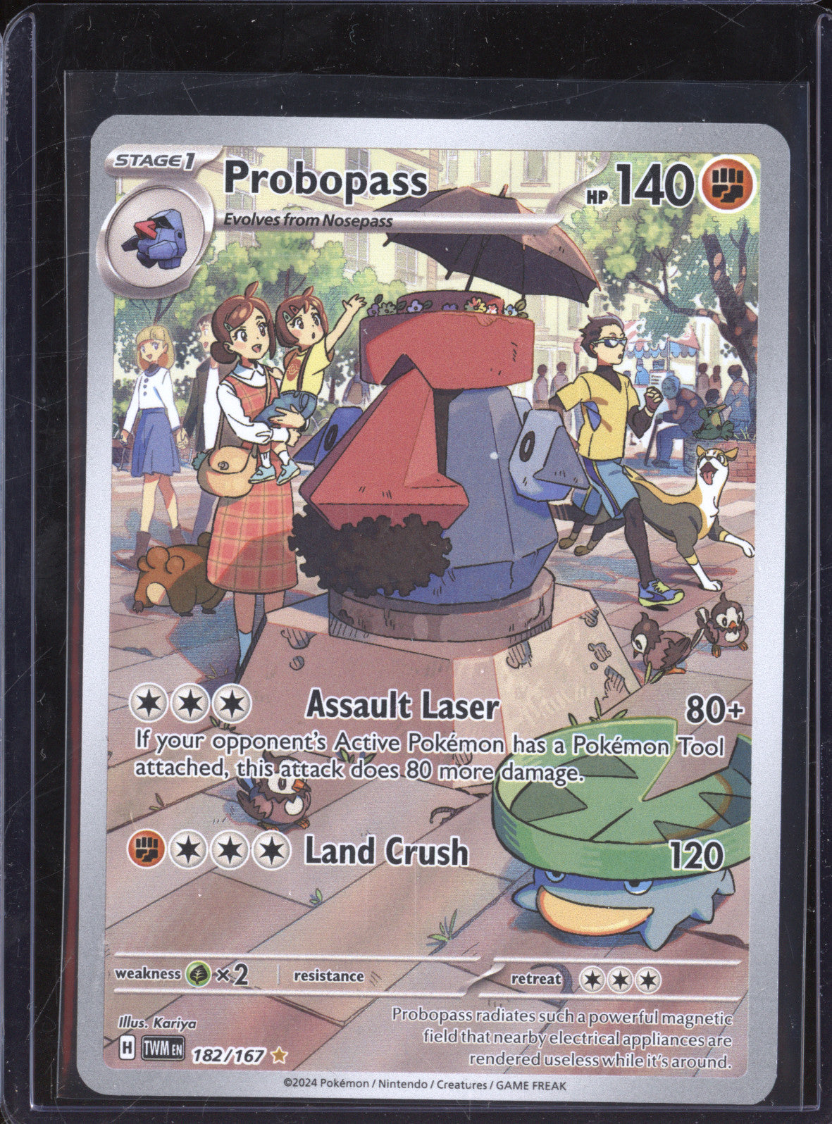 Probopass 2024 Pokemon Twilight Masquerade 182/167 Illustration Rare