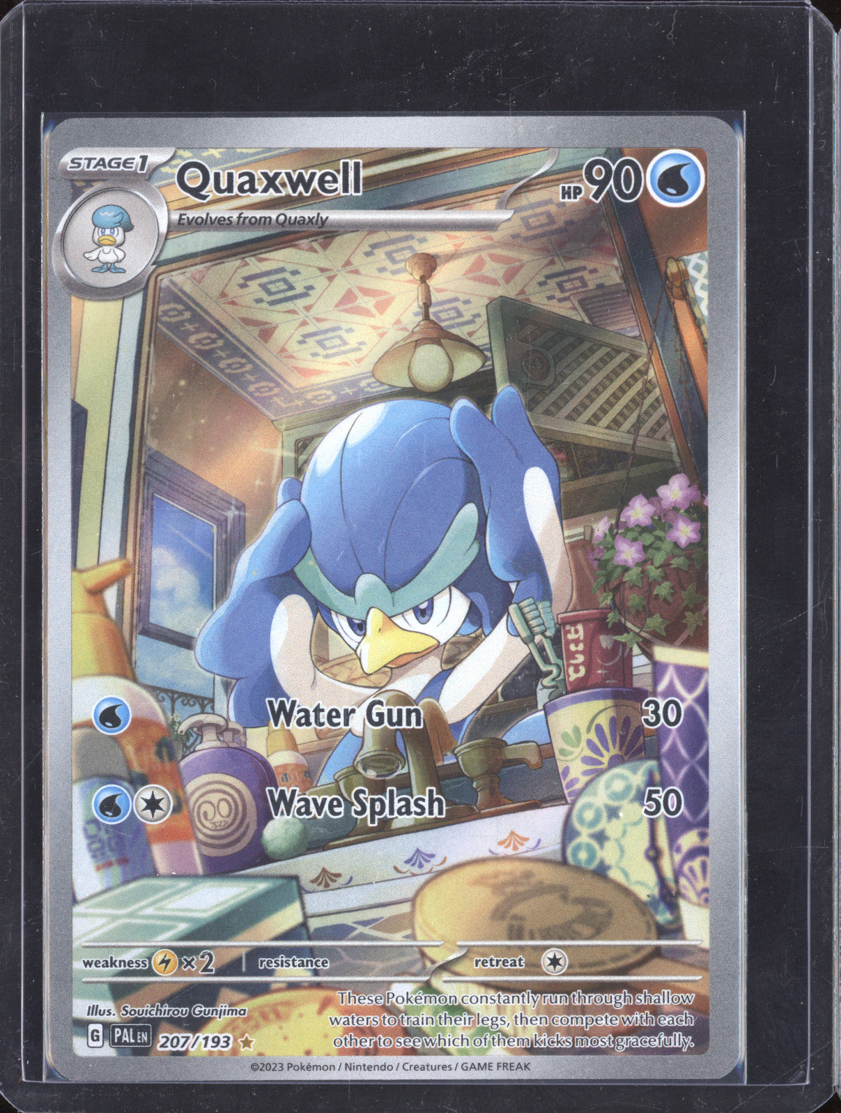 2023 Pokemon Paldea Evolved 207/193 Quaxwell Illustration Rare