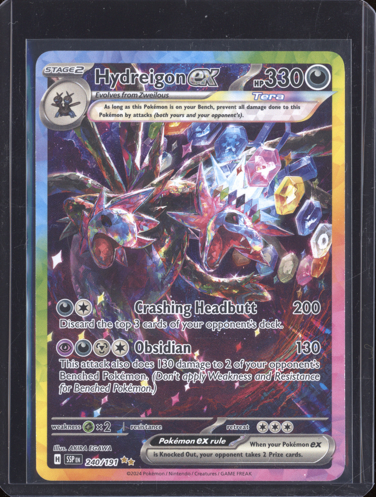 2024 Pokemon Surging Sparks 240/191 Hydreigon ex Special Illustration Rare