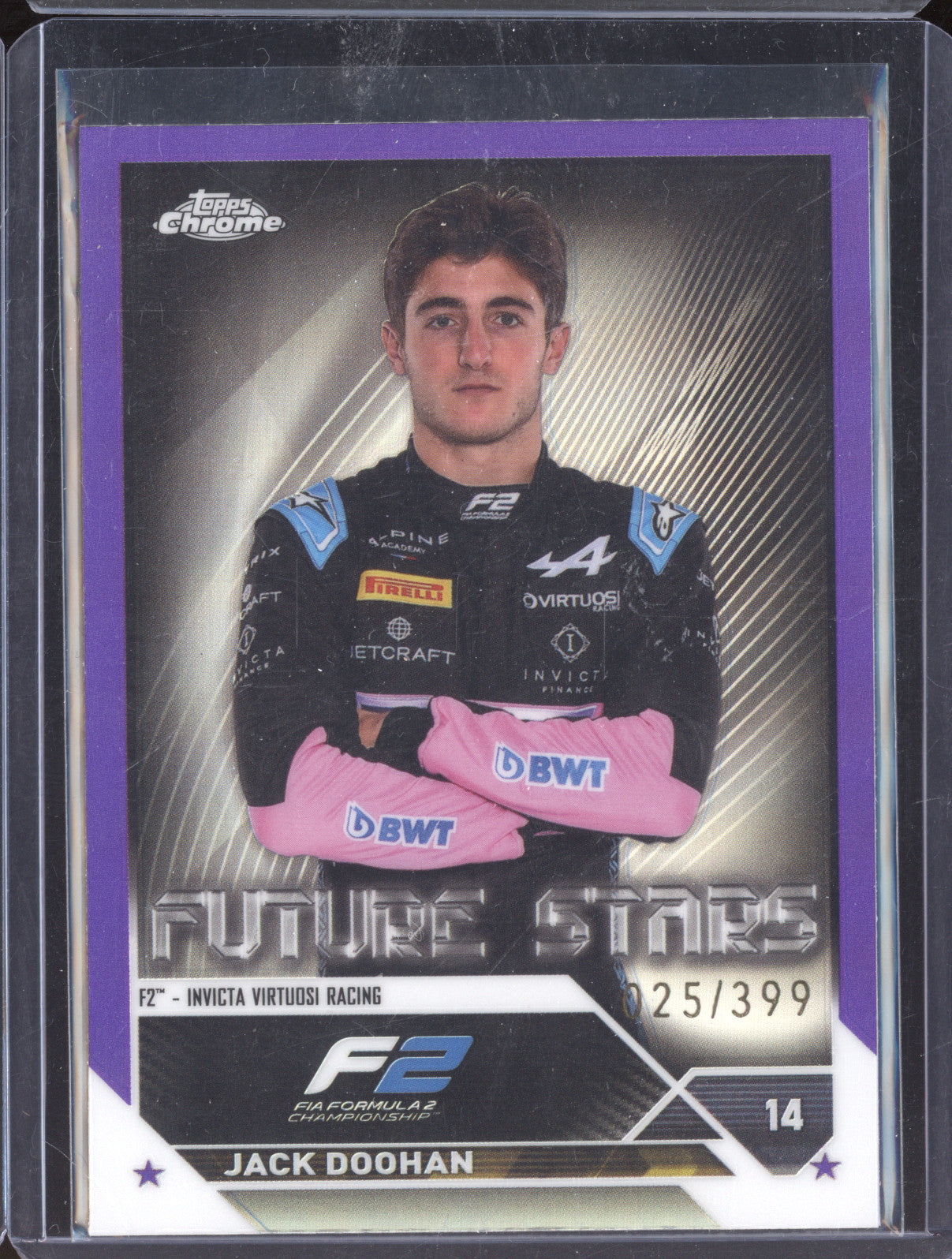 2023 F1 Chrome Jack Doohan Future Stars Purple 025/399