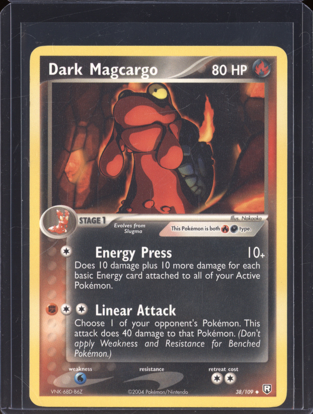 Dark Magcargo 2004 Pokemon Team Rocket Returns 38/109 Uncommon