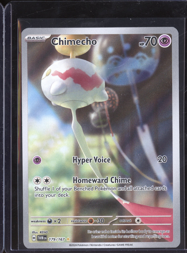 Chimecho 2024 Pokemon Twilight Masquerade 179/167 Illustration Rare