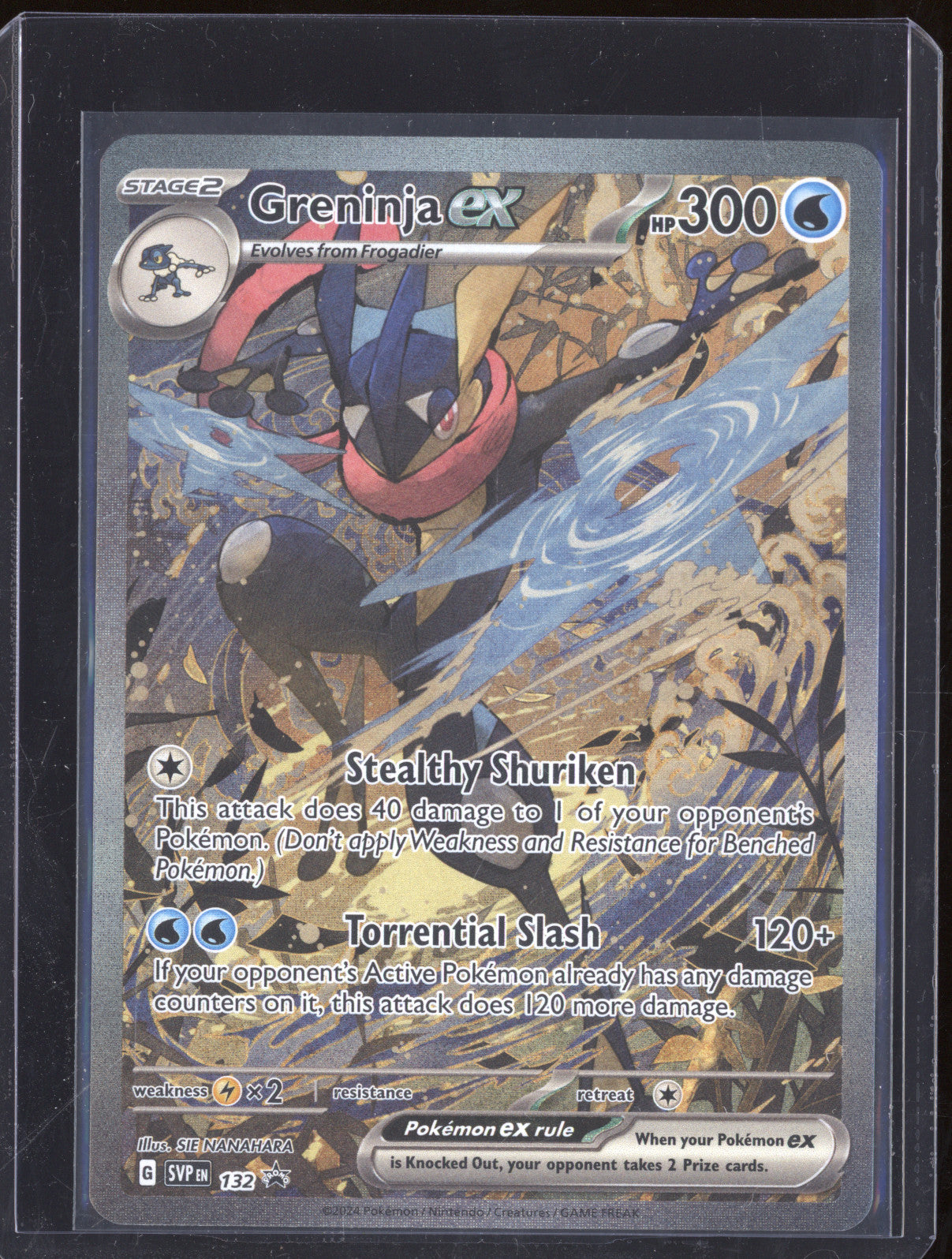 2024 Pokemon Shrouded Fable 132 Greninja ex Black Star Promo