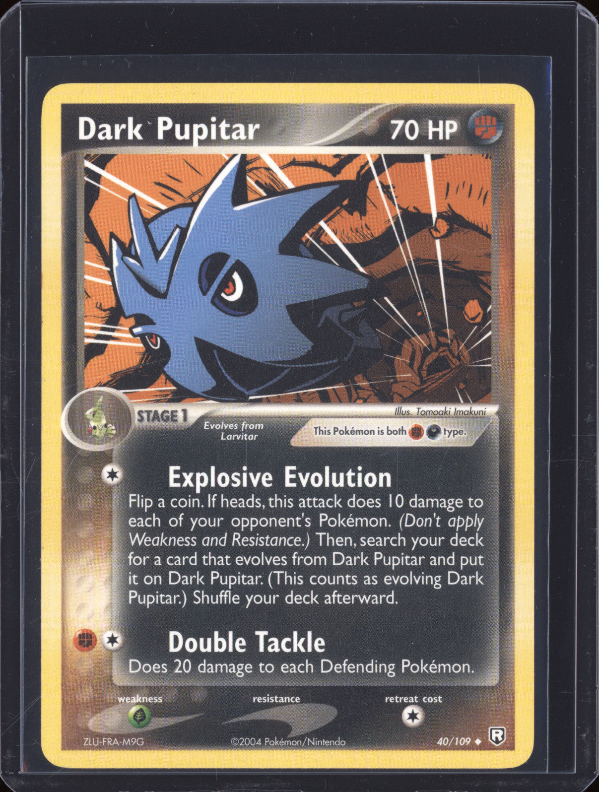 Dark Pupitar  Pokemon Team Rocket Returns 40/109 Uncommon